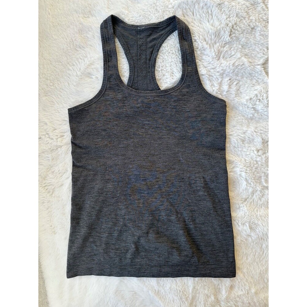 Lululemon Swiftly Tech Running Tank Top  Sz 4 Dark Grey Women